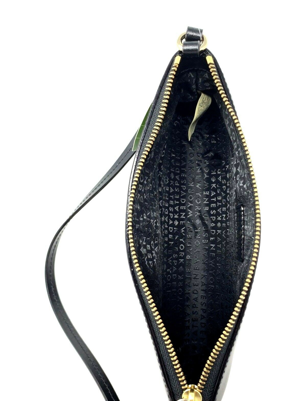 Kate Spade Ivy Street Amy Black Leather Crossbody Bag W