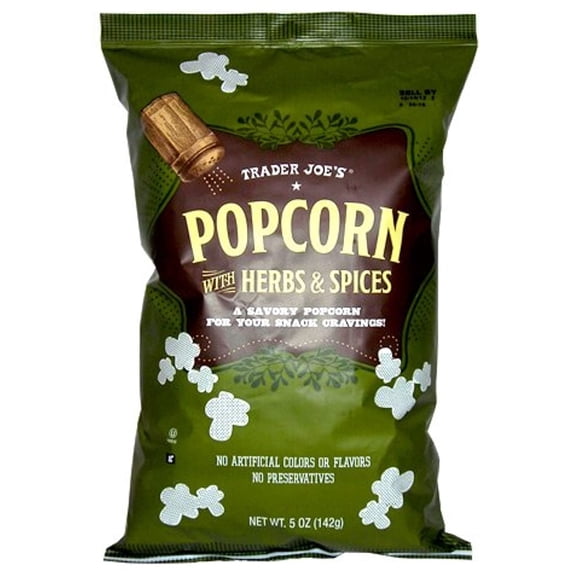 TJ Popcorn With Herbs & Spices - Net Wt. 5 Oz.