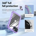 thumbnail image 6 of SaniMore Magnetic Transparent Case for iPhone 13 with Wireless Charging, PC & Liquid TPU Cover with Independent Mental Key Armor Goggles Protective Lens Shockproof Protective Shell, Purple, 6 of 8
