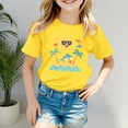 thumbnail image 2 of T-Shirts pour Filles Imprimé Manches Courtes Col Rond Été pour Adolescentes Tenues 12-18 Mois Mode Filles, 2 of 4