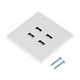 thumbnail image 1 of Toma de pared USB de los puertos, diseño revolucionario del zócalo del cargador del mercado USB de DC de 4 puertos USB, 1 of 8