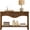 Brown, variant on LKTART Modern Fluted Scalloped Edge 3-Drawer Open Shelf Waterproof Pine Console Table, Brown