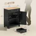 thumbnail image 3 of HOMCOM Kitchen Storage Cabinet, Sideboard Floor Cupboard with 2 Drawers, 3 of 10