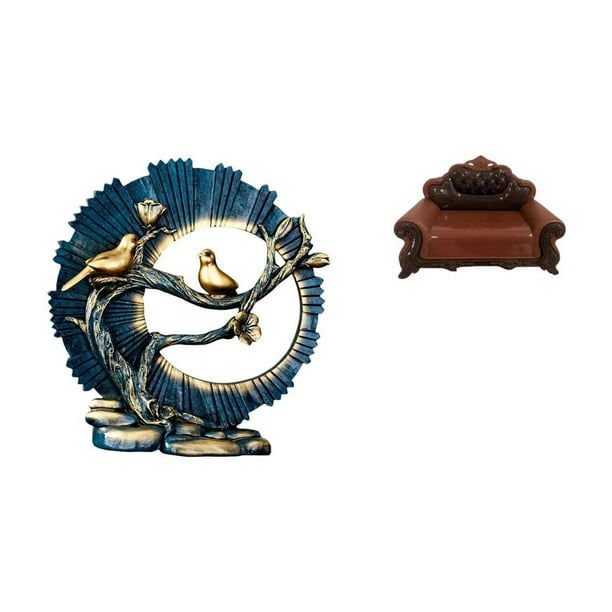 figurita de chuchería,Estatuilla artesanal escultura estatua de amor,Sofá en miniatura para muñecas,Muebles de casa de muñecas,modelo de sofá europeo,decoración,Modelo de silla individual