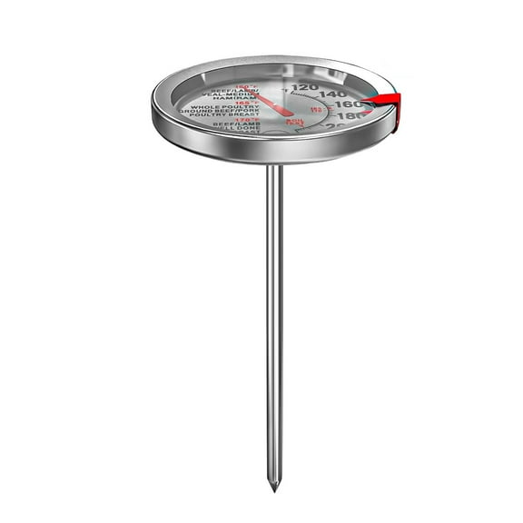 QDJZ 1PC Stainless Steel Meat Thermometer 2.5-in Dial Instant Read Meat Thermometer Heat-Resistant Probe for Baking Candy Oil Steak Turkey