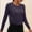 Navy, variant on WCJM Womens Upf 50 Uv Shirt Long Sleeve with Thumb Holes Workout Sun Shirt Quick Dry Athletic Hiking Running Top Women's Long sleeve T-shirt