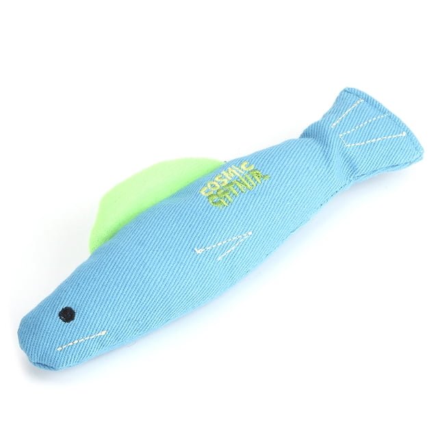 Jouet Interactif Amusant pour Chat en Toile, Simulation de Chat, Forme Mignonne, Herbe à Chat, Nettoyage des Dents, Broyage, Entraînement, Poisson de Mer