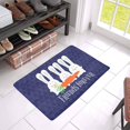 thumbnail image 3 of MKHERT Cute Friends Forever Bunnies with Carrot Doormat Rug Home Decor Floor Mat Bath Mat 23.6x15.7 inch, 3 of 3