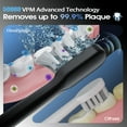 thumbnail image 2 of OasiSmile Sonic Electric Toothbrush for Adults, Patented Design 50000 VPM Deep Clean 5 Modes 120-Day Battery Toothbrush with 4 Brush Heads, Black, 2 of 7