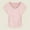 Pink, variant on TODOZO T Shirts for Women Casual Lightweight Soft Basic Tees 92% Cotton Blue Regular Shoulder Short Sleeve T Shirt for Women Summer Slimming and Fashionable with Pleats Waist Cinching Short Body.