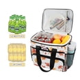 thumbnail image 2 of FORMRS Insulated Cooler Bag 24 Cans Capacity Soft Leakproof Lunch Box with Side Pockets, Watercolor Autumn Leaves, 2 of 7