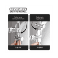 thumbnail image 2 of Bidet T Adapter, Brass T Adapter with Shut-Off Valve 3-Way Tee Connector 7/8In x 7/8In x G1/2 for Toilet Bidet Sprayer, 2 of 8