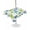 White, variant on Outdoor Tablecloth with Umbrella Hole for Patio/Picnic/Party/Camping, Green Blue Dinosaur Waterproof Table Cloth Rectangle Table Cover Washable, Trees Animals Modern Art Graffiti (54"x 80")