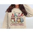 thumbnail image 5 of Merry Christmas Cozy Sweatshirts Cute Birds Print (3XL, White), 5 of 7