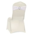 thumbnail image 4 of MDS Pack of 200 Spandex Chair Sashes Bow Ties With Buckle for Wedding - White, 4 of 6