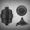 FEELSO Shower Head and Hard Water Showerhead Filters Combo, 2in1 15