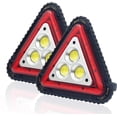 thumbnail image 3 of (2 unidades) recargables portátiles impermeables LED luces de inundación triángulo luz de advertencia para acampar al aire libre senderismo reparación de automóviles de emergencia iluminació, 3 of 5
