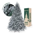 thumbnail image 1 of Árbol de Navidad Escarchado Ramas PVC y PE, Cedro del Himalaya Frondoso Esquimal (Verde Nevado, 1.80 m), 1 of 6