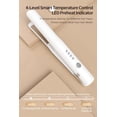 thumbnail image 6 of Cordless Hair Straightener, Negative Ion Flat Iron with 4-Level Temperature Control, Anti-Static Hair Iron, White, 6 of 14