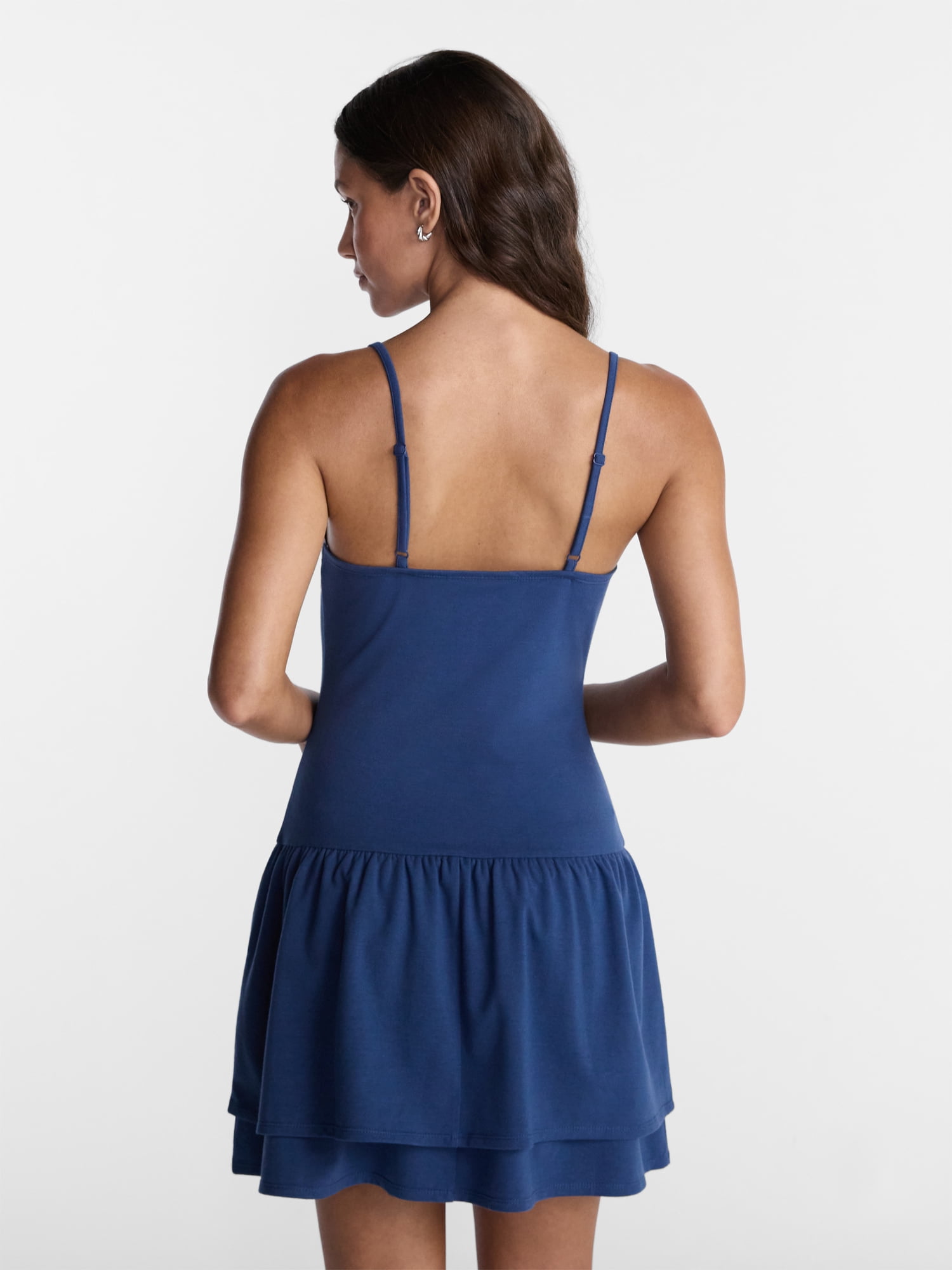 No Boundaries Lace Trim Tiered Mini Dress, Women's XXS-XXL