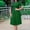 01 Green, variant on Weiqiqre Summer Dresses for Women Casual Fit and Flare Swing Dress Round Neck Short Sleeve Flowy Church Dress