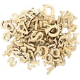 thumbnail image 1 of 124pcs Wooden Letters Crafts Wooden Alphabet Letters Numbers Wooden Wedding Craft Decors, 1 of 8