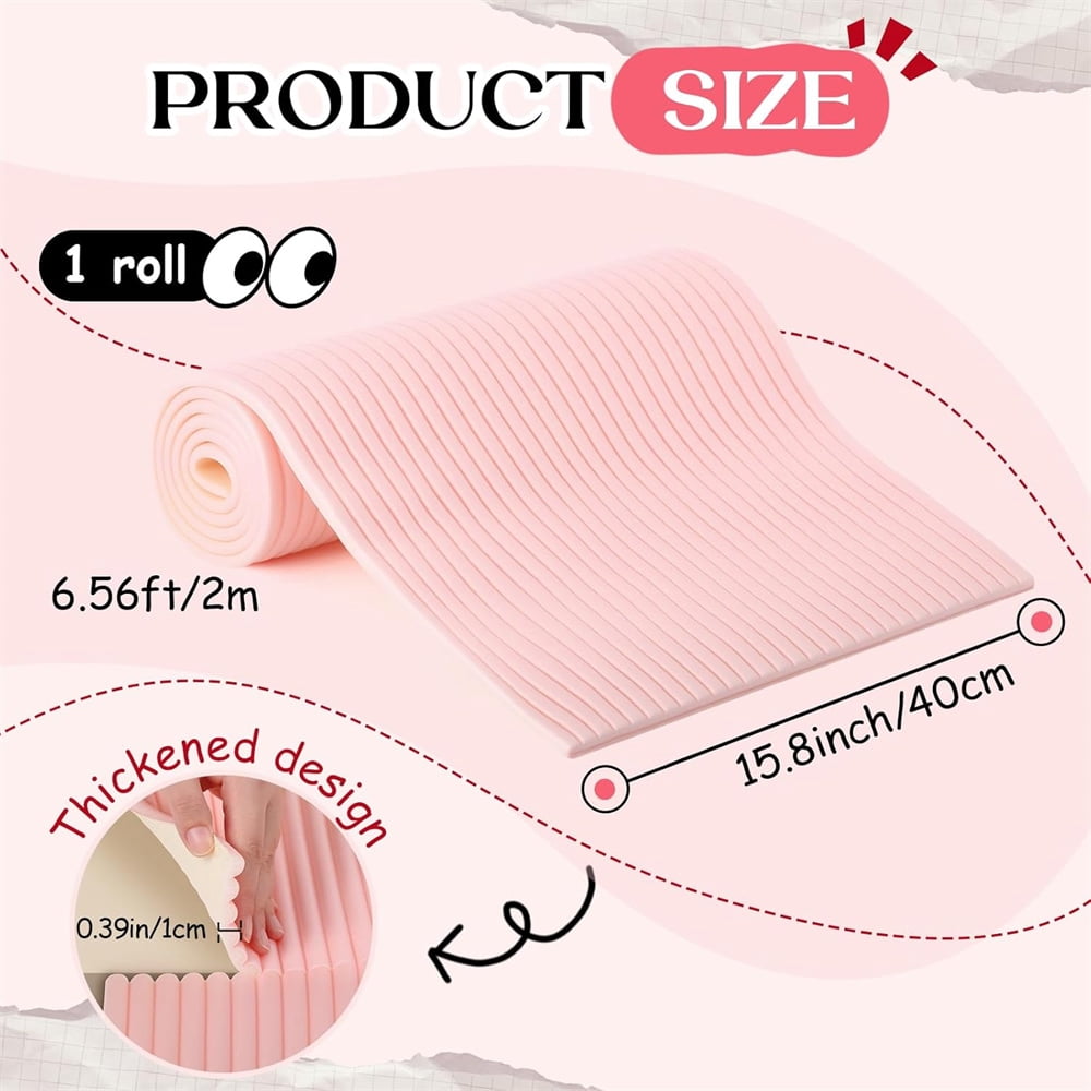 NOGIS 15.8 x 78.7 Inch Anti Collision Wall Padding for Kids Padded Wall Panels 3D Self Adhesive DIY Headboard for Autism Playroom Nursery Bedroom Living Room Corner Guards (Pink)