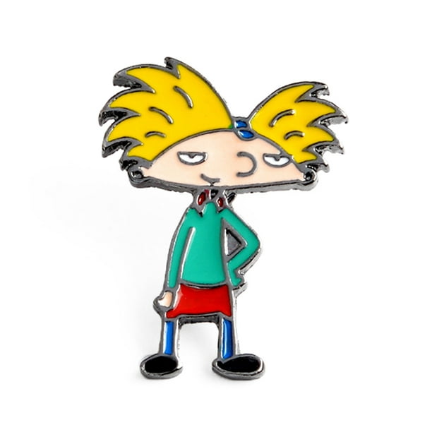 Riapawel Creative Cartoon Character Alloy Brooch, Cartoon Yellow Hair  Little Boy Exploding Head Brooch, Cute Cartoon Character Badge 
