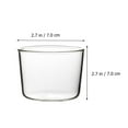 thumbnail image 3 of Miangastore 4 Pcs 200 ml Coupes à Cupcakes en Verre Simples Coupes à Dessert Coupes à Boisson Réutilisables, 3 of 9