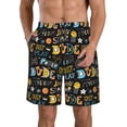 thumbnail image 1 of Balery Basketball Traje de Baño Estilo Hawaiano para Hombre, Shorts de Secado Rápido con Bolsillos-Small, 1 of 6