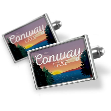 Cufflinks Lake retro design Conway Lake - NEONBLOND