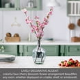 thumbnail image 3 of Elements Realistic Look and Feel Artificial Cherry Blossom Arrangement in Clear Glass Vase, 3 of 6