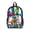 Rocking Dinosaur Paint Splatter, variant on ZIATUBLES Clear Backpack, Heavy Duty Fabric & PVC Transparent Bookbag with Construction Vehicles Print, Large Capacity See Through Backpack for School College Work Travel Security