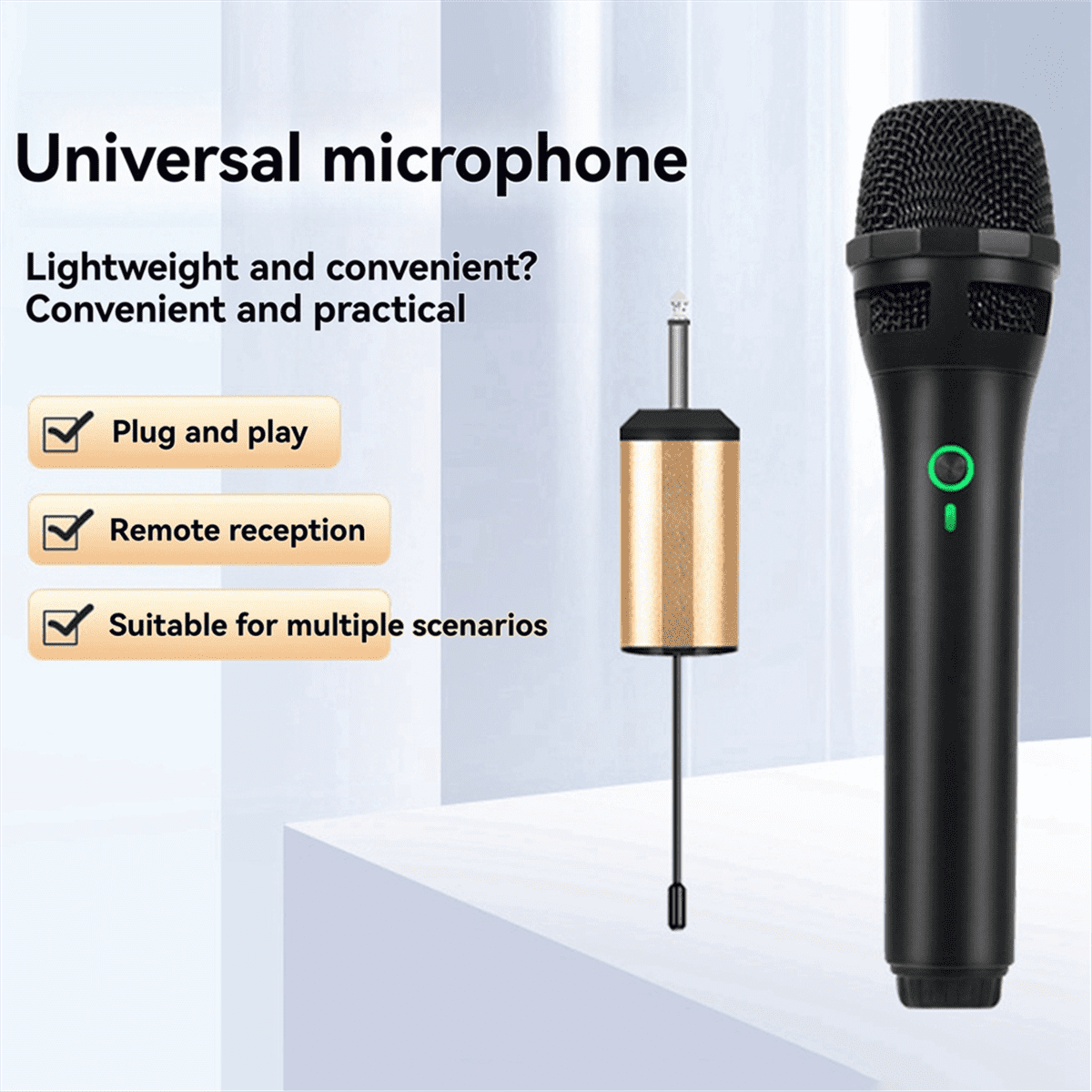 Professional Wireless Microphone Plug and Play KTV Outdoor Audio Mic for Karaoke Singing Dj Microphone