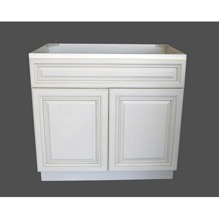 New Atique White Single-sink Bathroom Vanity Base Cabinet 30" Wide x 21" Deep