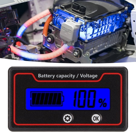 Testeur de tension Testeur de Batterie, LCD Compteur de Tension de Capacité de Batterie Testeur de tension Testeur de Batterie, LCD Compteur de Tension de Capacité de Batterie