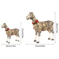 thumbnail image 2 of Light-Up-Goat with Scarf Holiday Decorations LED Christmas Outdoor Decorations with Lights Brown, 2 of 3