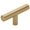 MultiColor, variant on Hickory Hardware Bar Pull Contemporary T-Shape Pull Knob 1-1/4 in. Stainless Steel 1 pk