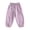 E080-Purple, variant on hengsof Girls Fashion Solid Color Casual Jogger Pants Summer Lightweight Drawstring Pocket Sweatpants for Kids 12 Months-11 Years