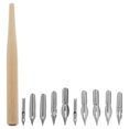 thumbnail image 1 of Calligraphy Pen Nibs 3Sets Dip Pen with Replaceable Stainless Steel Tips, 1 of 5