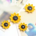 thumbnail image 4 of EeaseMX 10 pegatinas magnéticas de resina con diseño de girasoles para nevera, para el hogar y la oficina (amarillo y negro, tamaño grande), 4 of 7