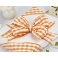 thumbnail image 2 of Joycrosso 2-1/2 Inch Bubbled Check Ribbon, 10 Yards Tangerine and White Wired Edge Ribbon for Gift Wrapping, Crafts, Wreaths, Garlands, Weddings and Christmas, 2 of 6