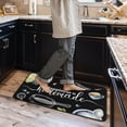 thumbnail image 5 of Black and White Kitchen Rugs and Mats Non-Skid Washable for Floor, Farmhouse Black and White Kitchen Decor and Accessories Kitchen Mat Set of 2, 17"x30"+17"x47", 5 of 6