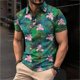 thumbnail image 2 of Men's Golf Shirt Casual Sports V Neck Ribbed Collar Short Sleeve Fashion Casual Solid Color Plain Spring & Summer Regular FitXL, 2 of 5