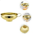 thumbnail image 3 of unbranded Embudo De Acero Inoxidable Dorado Con Boca Ancha Ideal Para Frascos Y Jarros Cocina, 3 of 8