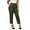 *Army Green, variant on VBVC Women's Wrinkle Suitable Straight Leg Cropped Pants, High Waist Ankle Length Trousers For Women, Ladies' Stretchy Work Office Pants with Pockets,Khaki,S-3XL