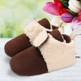 thumbnail image 2 of Krdevn Girls Boots - Baby Booties Warm Slippers Toddler Winter Boots with Non Bottom -Toddler Boots,Cowgirl Boots,Color:Coffee,Size:0-6 Months, 2 of 7