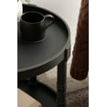 thumbnail image 7 of Kate and Laurel Bellport Traditional Round Side Table, 20 x 20 x 25, Black, Sophisticated Tiered Circle End Table with Turned Legs, 7 of 7