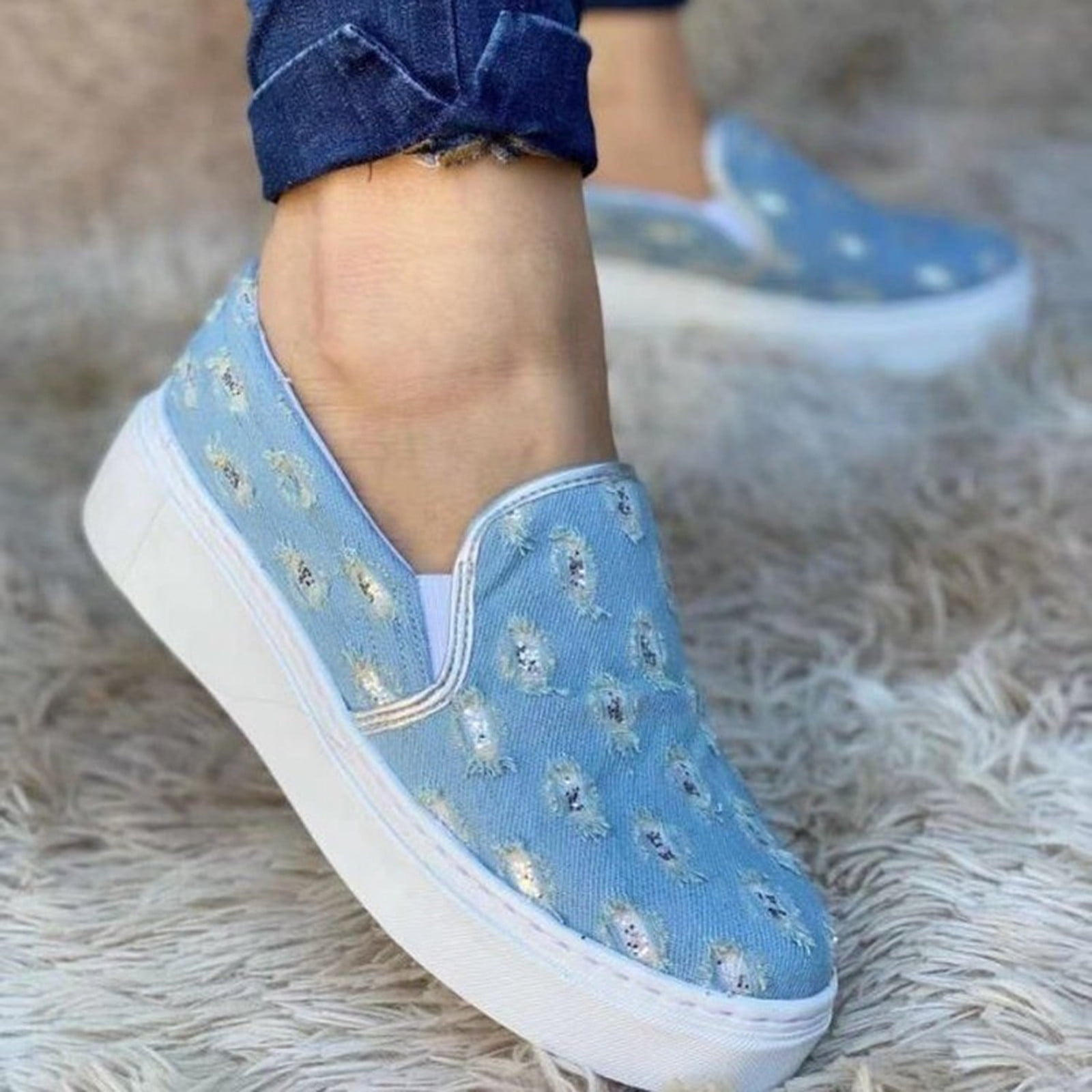 Feet Loafers Canvas Shoes | Walmart 