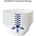 thumbnail image 4 of Larah 35 Pieces Gourmet Dinnerware Set for 6, Chip Resistant Tempered Opal Glass, White Dinner Plates and Bowls Set, Stain Resistant, Dishwasher & Microwave Safe Dinner set, Giftware, Service for 6, 4 of 5